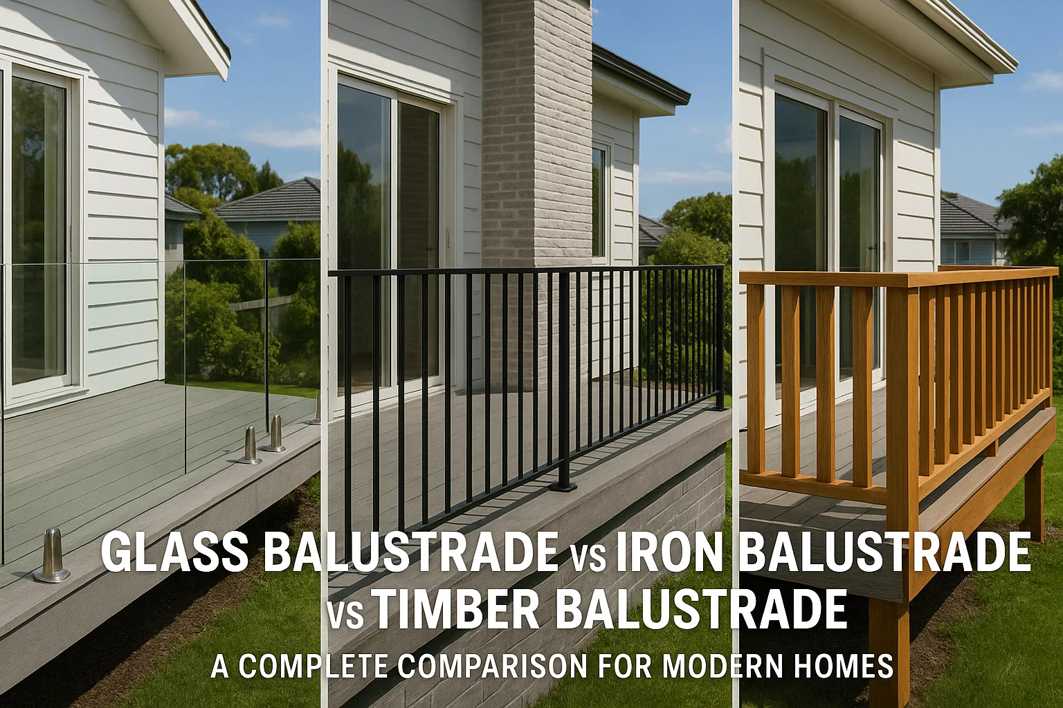 Glass opens space, light; iron rusts; timber warps