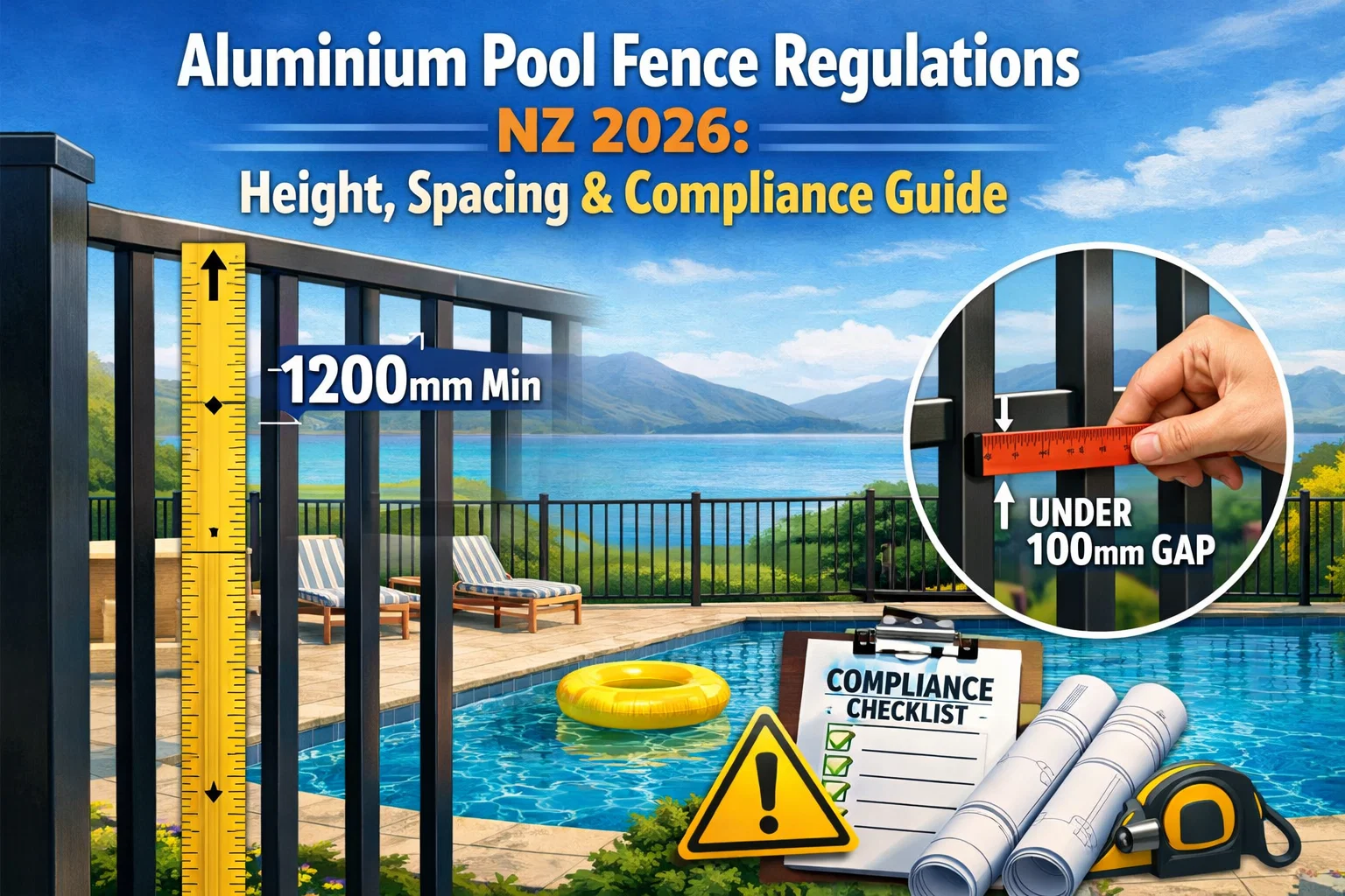 Aluminium Pool Fence Regulations NZ 2026: Height, Spacing & Compliance Guide