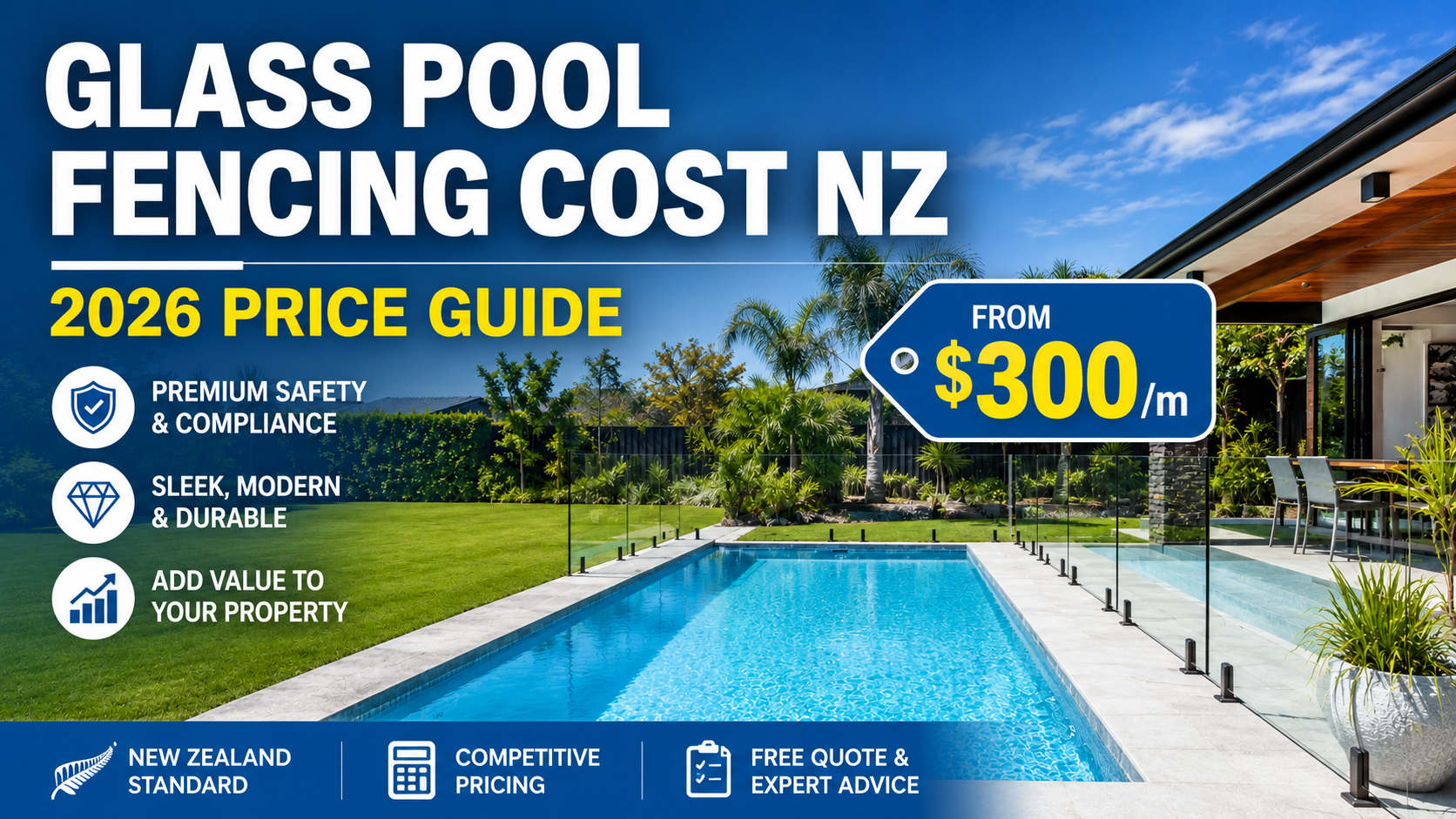 Glass Pool Fencing Cost NZ (2026 Price Guide) 